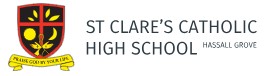 St Clare’s Catholic High School st clares hassel grove